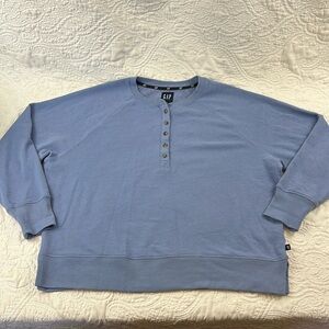 GAP 3/4 button down crew neck women’s XL